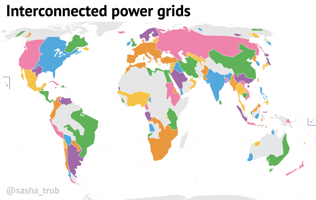 earth energy grid map